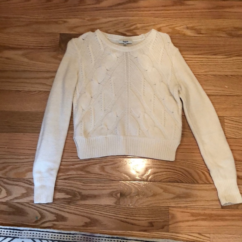 Cream Madewell wool sweater